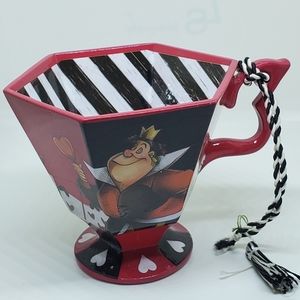 Disney Store Queen of Hearts Tea Cup Christmas Ornament